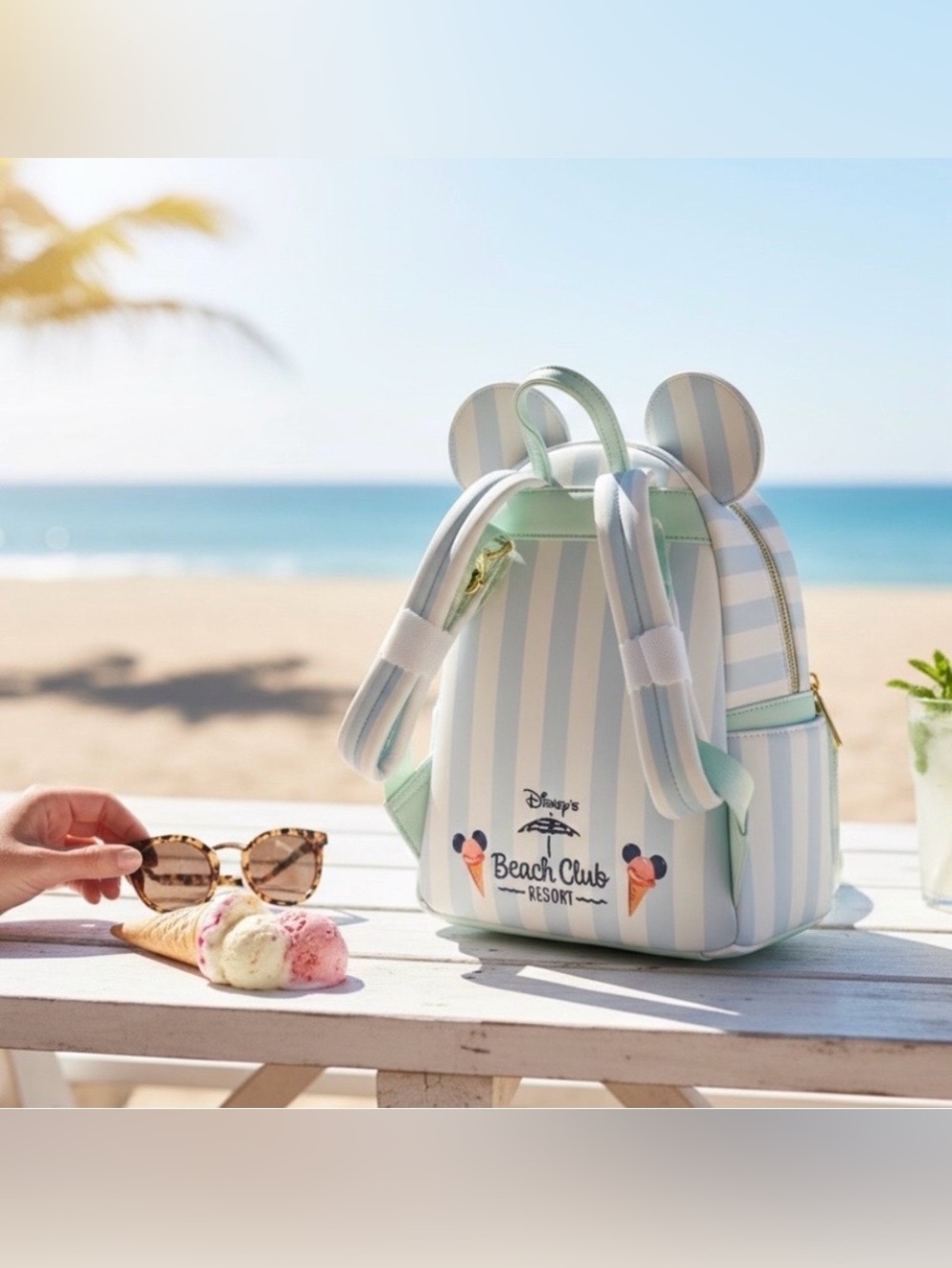Loungefly Disney Parks Beach Club Resort Ice Cream Minnie & Mickey
Mini Backpack - Picture 3 of 15